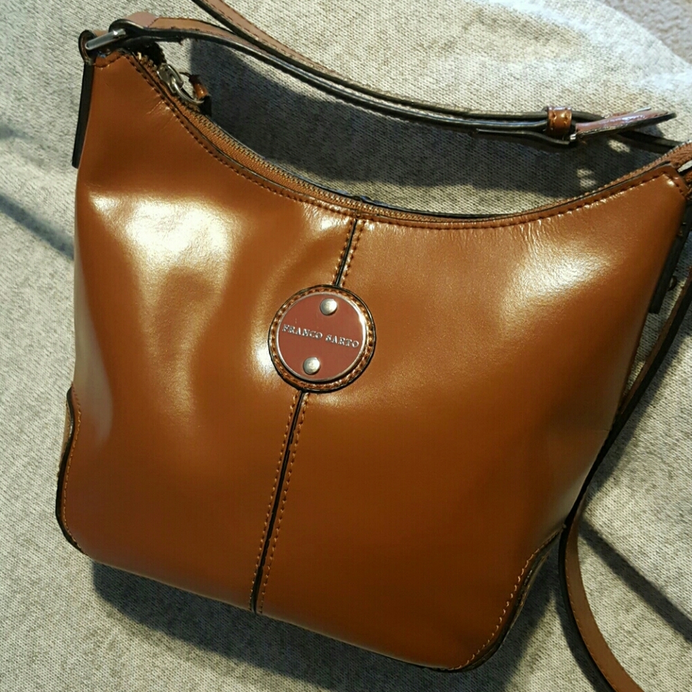 Franco Sarto Caramel brown cross body purse